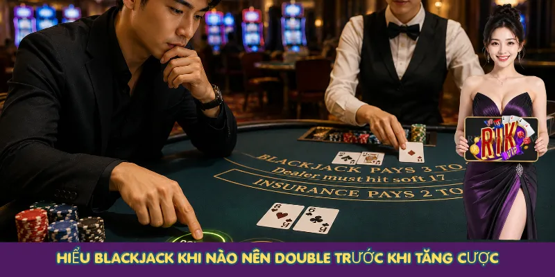 Hiểu Blackjack khi nào nên Double trước khi tăng cược